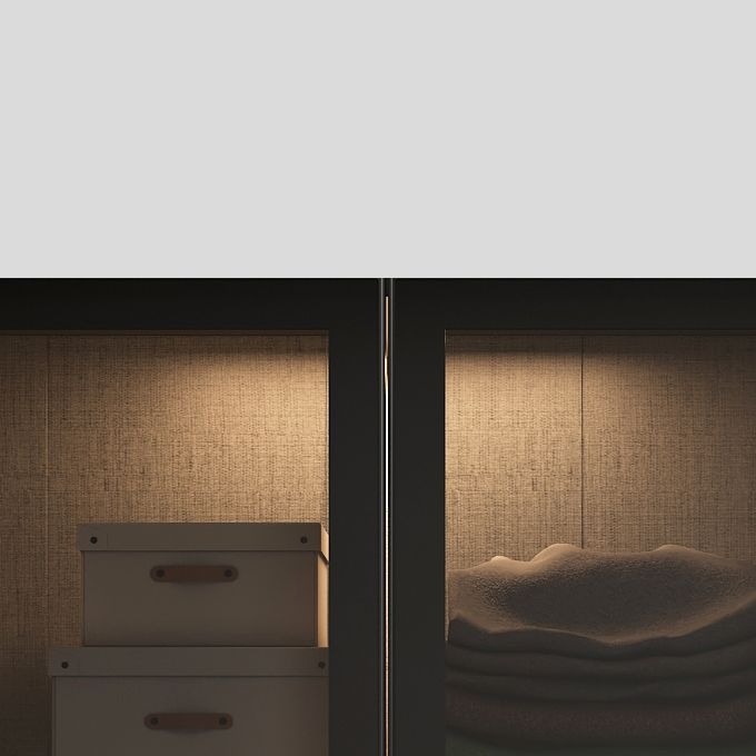 Black Glass Wardrobe Armoire Modern Style Wardrobe for Bedroom