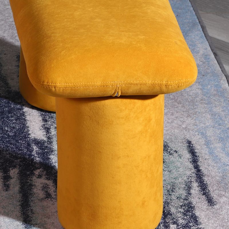 Modern Velvet Boucle Pouf Plain Rectangle Water Resistant Sherpa Pouf