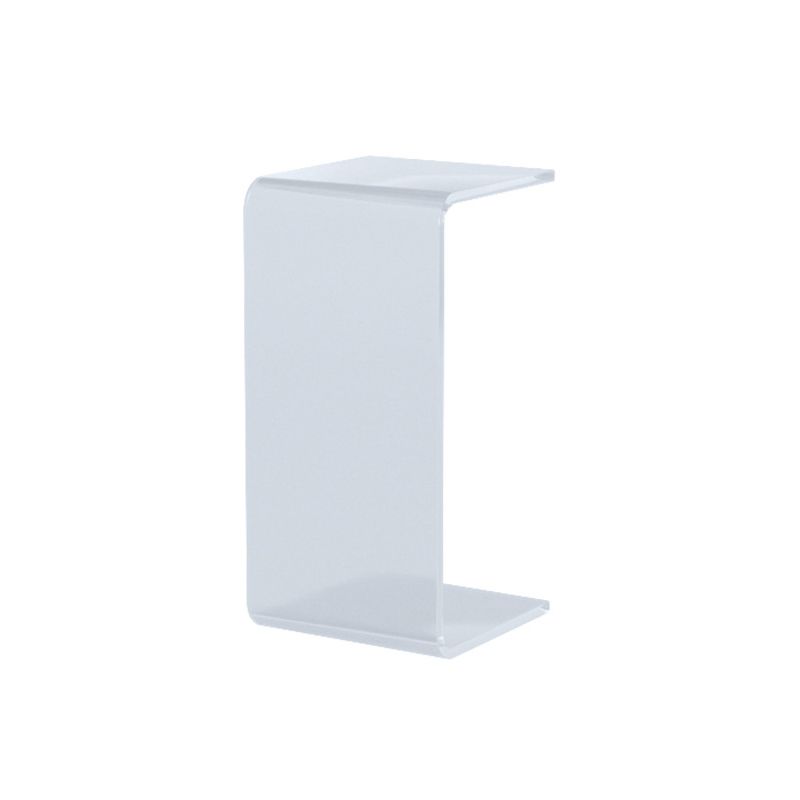 11.81" Wide Plastic Side End Table Abstract Sofa Side Accent Table
