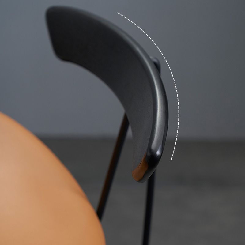 Glam Iron Counter Height Stools Cushion Bar Stool for Bristol