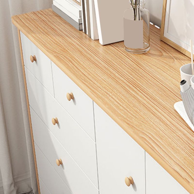 Rectangle Accent Chest with Drawers Wooden Straight Legs Chest