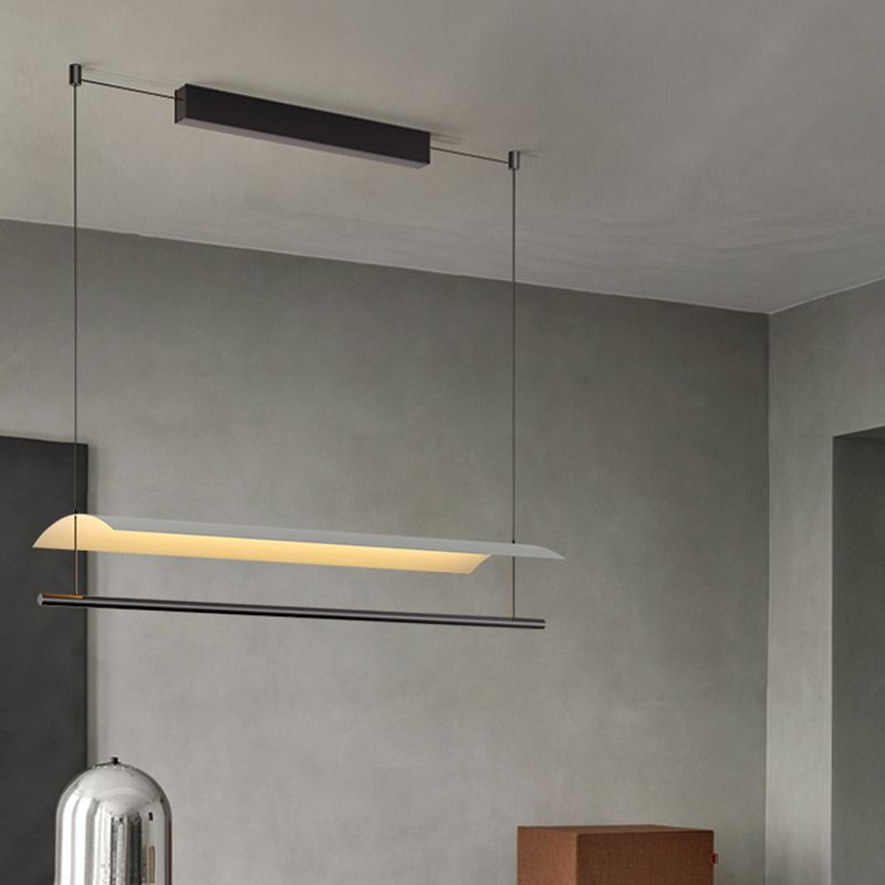 Nordic Metal Island Light Black 1 LED LED PRIGHTA para comedor