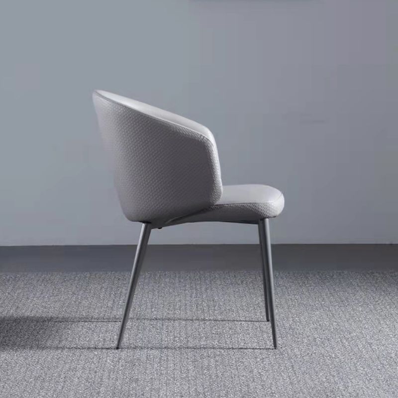 Modern Dining Chair with Metal Legs Upholstered Side Chair for Home
