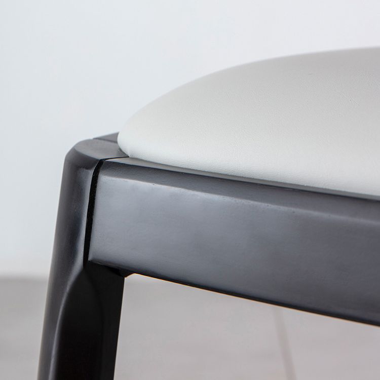 Silla de comedor de madera estilo Glam, silla individual sin brazos para cocina