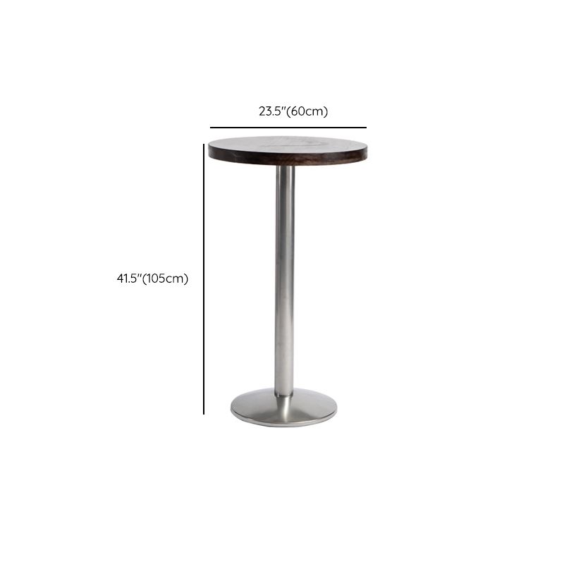 1/3 Pieces Pub Table Set Contemporary Round Table and Stool Set