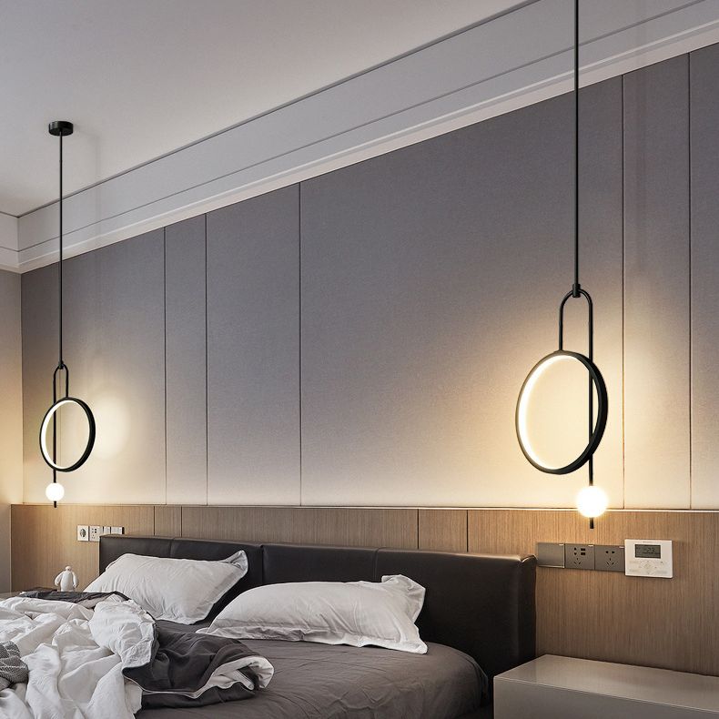 1 Light Ring Pendant Lighting Modern simplicity Acrylic Pendant Ceiling Lights for Restaurant