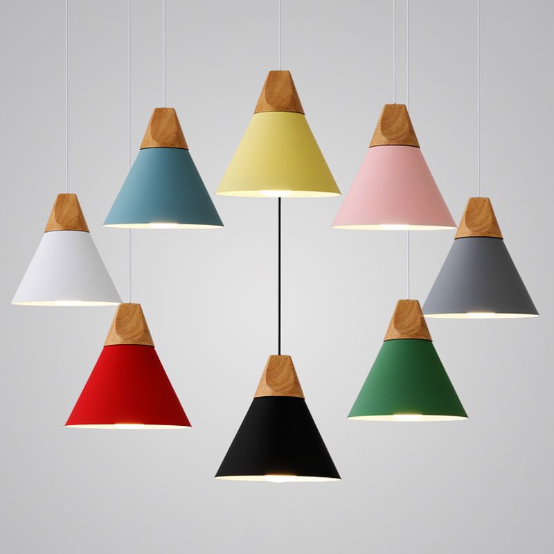 Simplicity Hanging Lamps Macaron Pendant Light Fixture for Bedroom Foyer