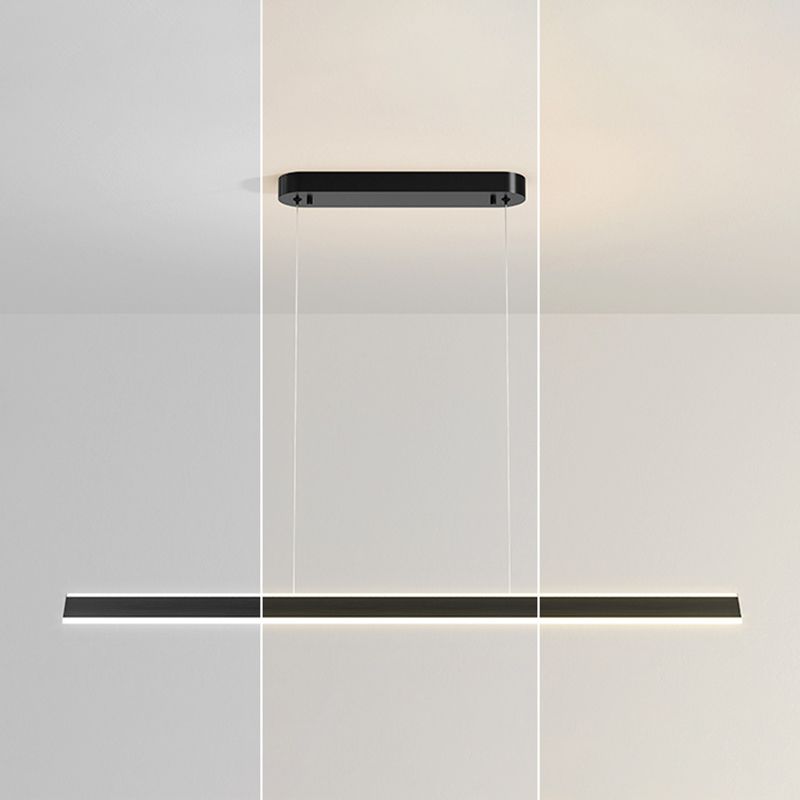 LED Island Lamp Modern Island Hanging Lamp with Acrylic Shade for Bedroom