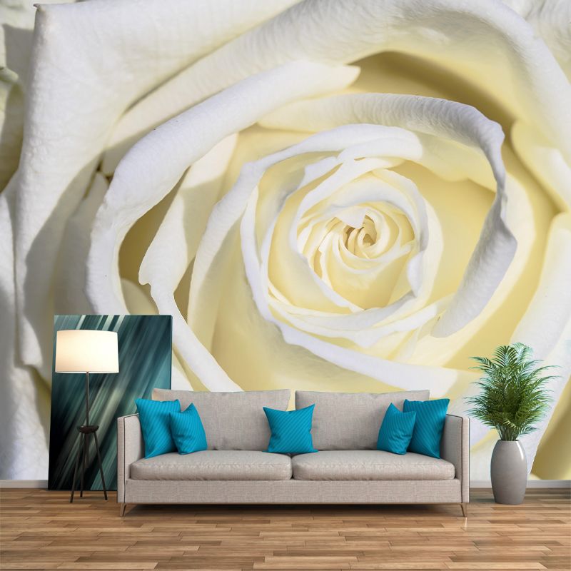 Partial Rose Contemporary Wall Mural Modernist Wall Covering for Bedroom