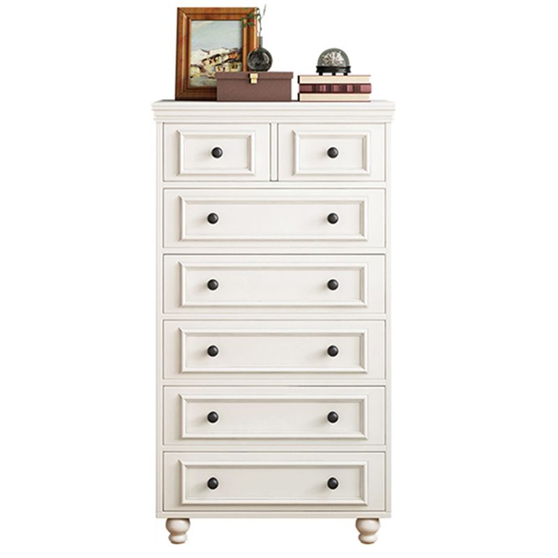 American Traditional Vertical Lingerie Chest Wood Storage Chest for Bedroom