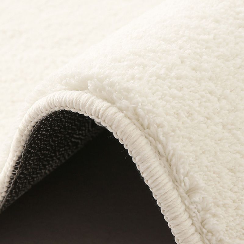 Orangefarbener nordischer Teppich aus Polyester in Kontrastfarbe, waschbarer Teppich für die Inneneinrichtung