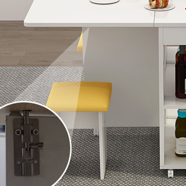 Contemporary Faux Marble Multifunction Table Single Rectangle Table (table only)