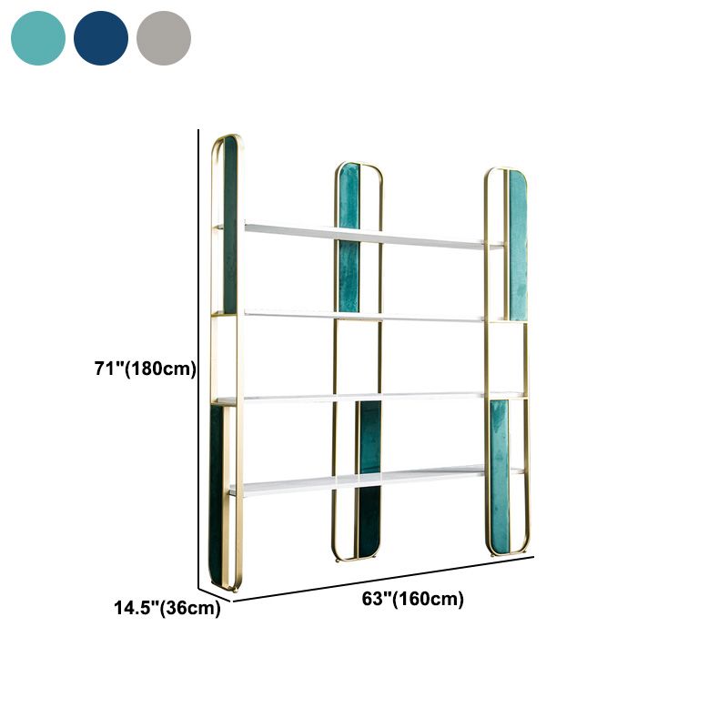 Metal Open Back Bookshelf Skandinavian vertikaler Eisenrahmen Bücherregal
