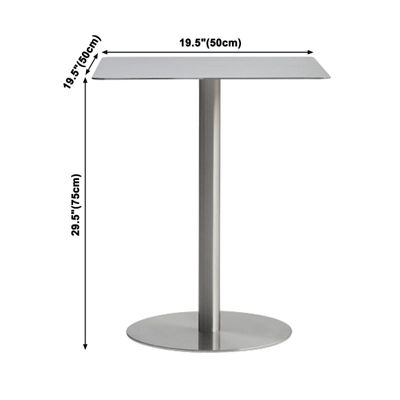 Metal Industrial Dining Table Stainless Steel Table for Kitchen and Dining Room