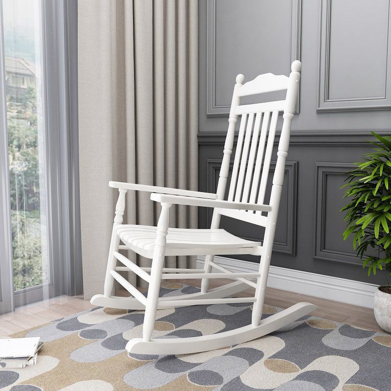 Solid Wood Rocking Chair Contemporary Rocker Chair for Living Room