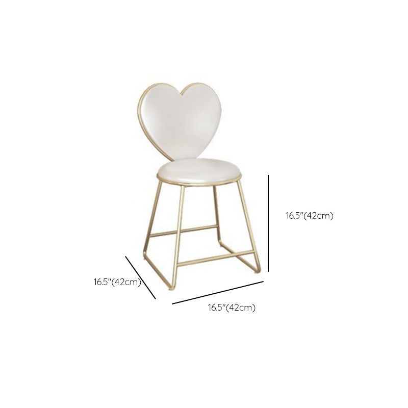Glam 29.52 " Height 2-Drawer Makeup Table Wooden Vanity Stool