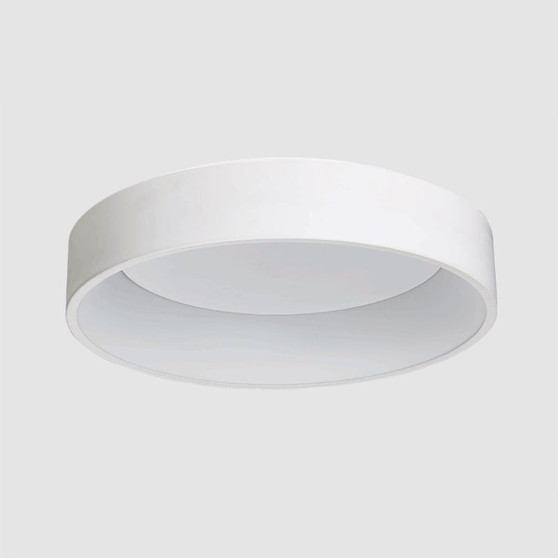 Modern Nordic LED Macaron Ceiling Light Aluminium Circular Flush Mount with Acrylic Shade