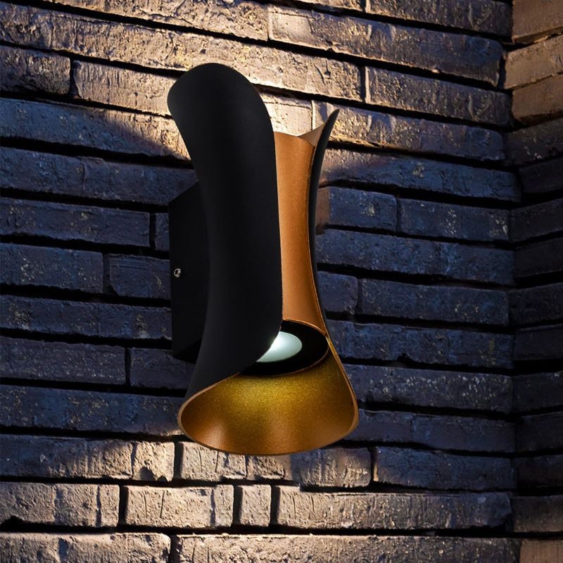 2 lichten Geometrische schaduw Wandverlichting Moderne stijl Metalen wand SCONCE LAMP