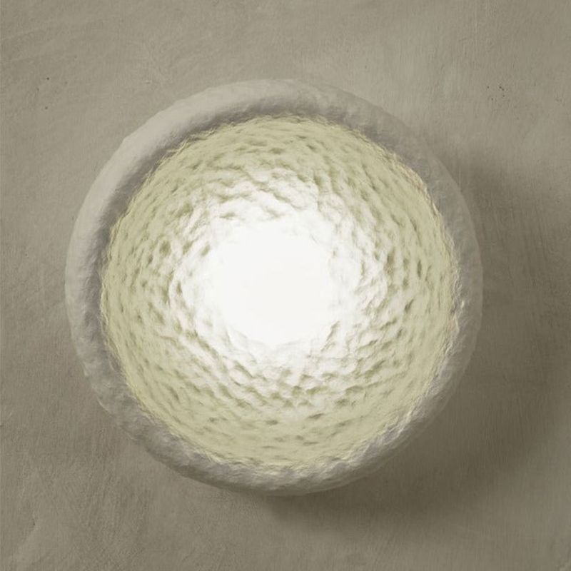 Modern Circular Wall Light Sconces Resin 1 Light Wall Lighting Fixtures