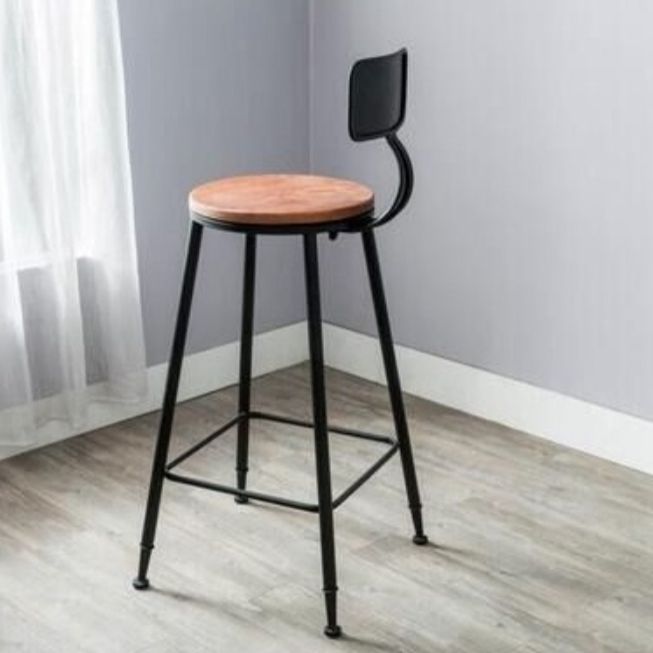 Industrial 1/2/3 Pieces Counter Height Set Rectangle Solid Wood Pub Table Set