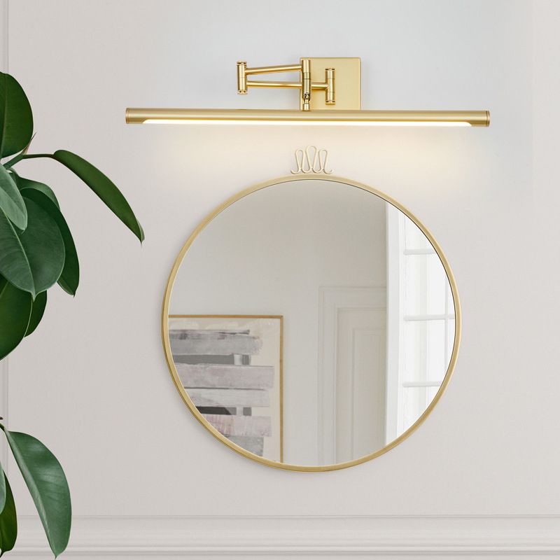 Modern Style Linear Vanity Lighting Fixtures Metal 1 Light Vanity Mirror Lights