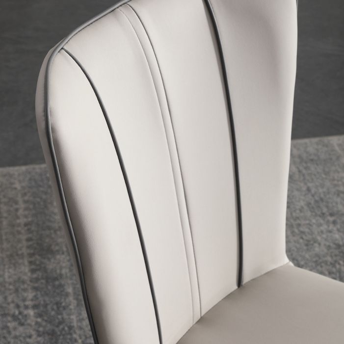 Contemporary Side Chair Solid Back Dining Room Chair for Dining Room