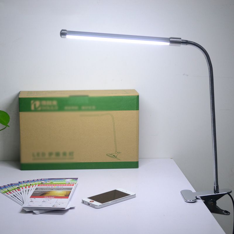 Modern Style Linear Shape Table Light Metal 1 Light Nightstand Lamps for Bedside