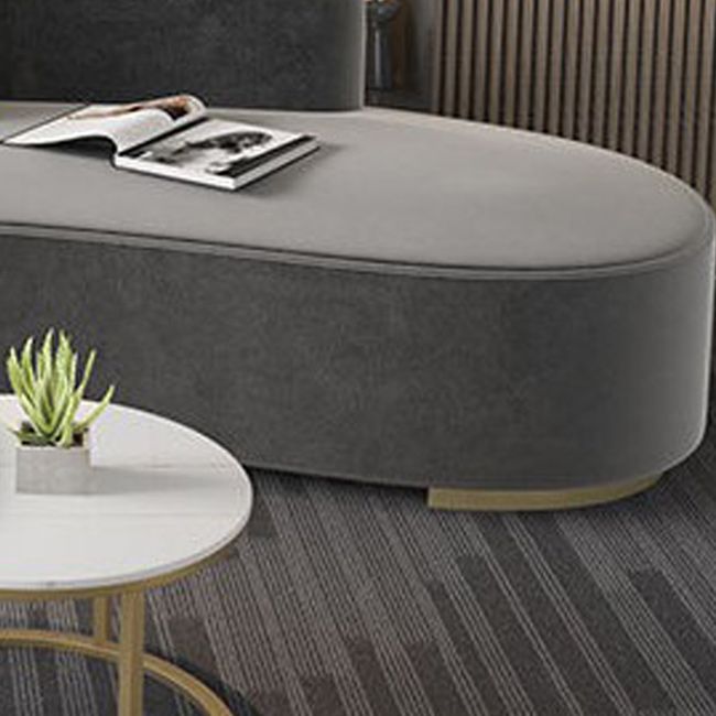 Nordic Modern Curved Sofa with Close Back Modern Living Room Armless Sofa