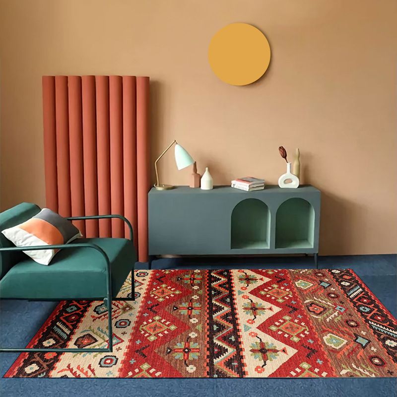Boheemian Southwestern Patroon Tapijten Multi-kleuren Polyster Area Tapijt Non-slip Backing Washable Area Rug voor decoratie