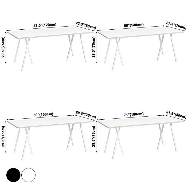 Simple Standard Sintered Stone Top Dining Table Rectangle Shape Dining Table with 6 Legs Base