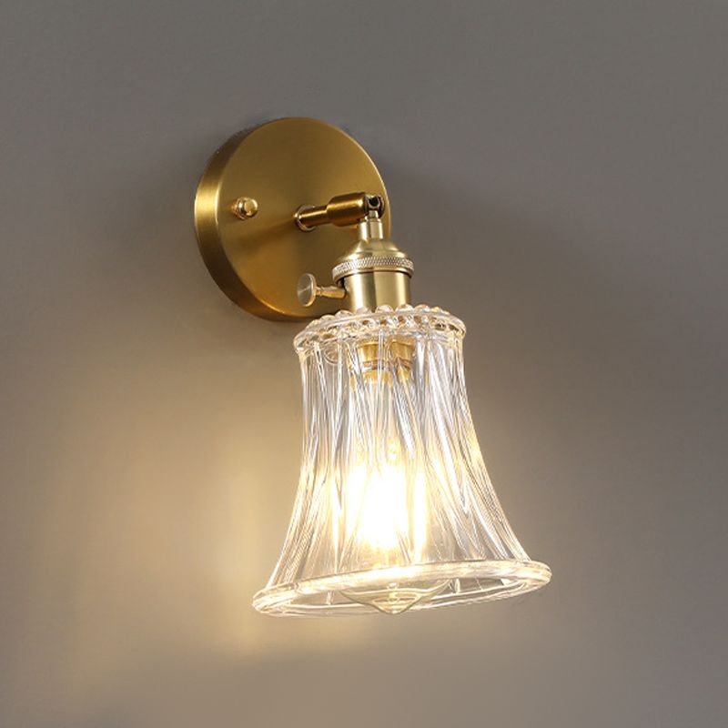 Glass Geometric Wall Sconce Lighting Industrial Style 1 Light Wall Mounted Light