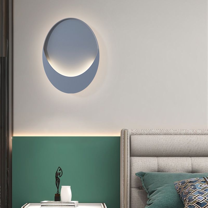 1-Light LED Wall Mount Light Simple Wall Light with Iron Shade for Living Room