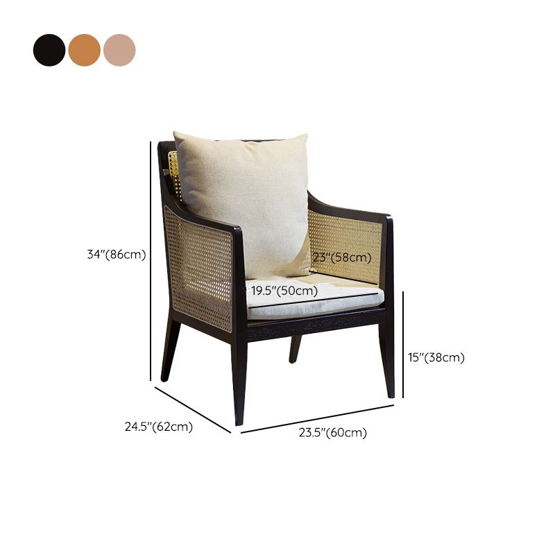 Mid-century Accent Armchair Removable Cushions Accent Room Chair