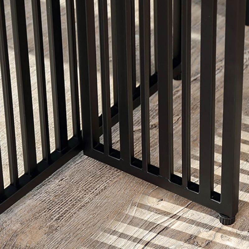 Industrial Style Bar Table 42-inch Height Brown Wood Top Metal Base Bistro Table