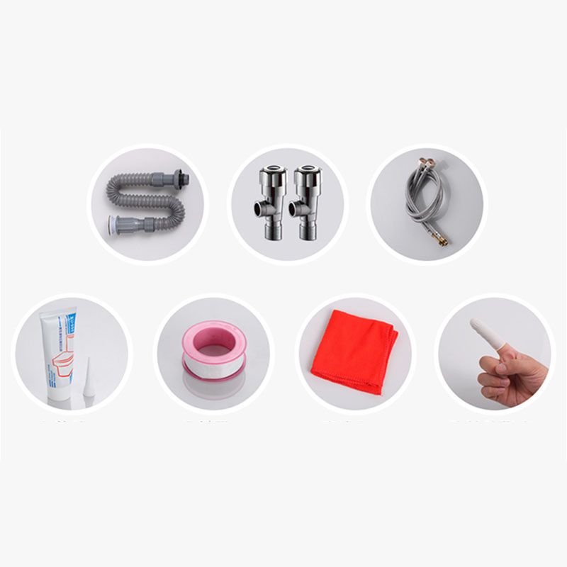 White Bathroom Sink Vessel Porcelain Bathroom Sink (Not Including Faucet)