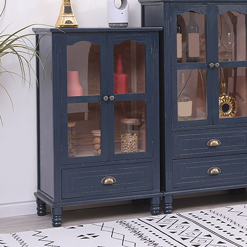 23.62" L x 13.77" W Industrial Wood Accent Cabinet with Drawer Rectangle Side Cabinet