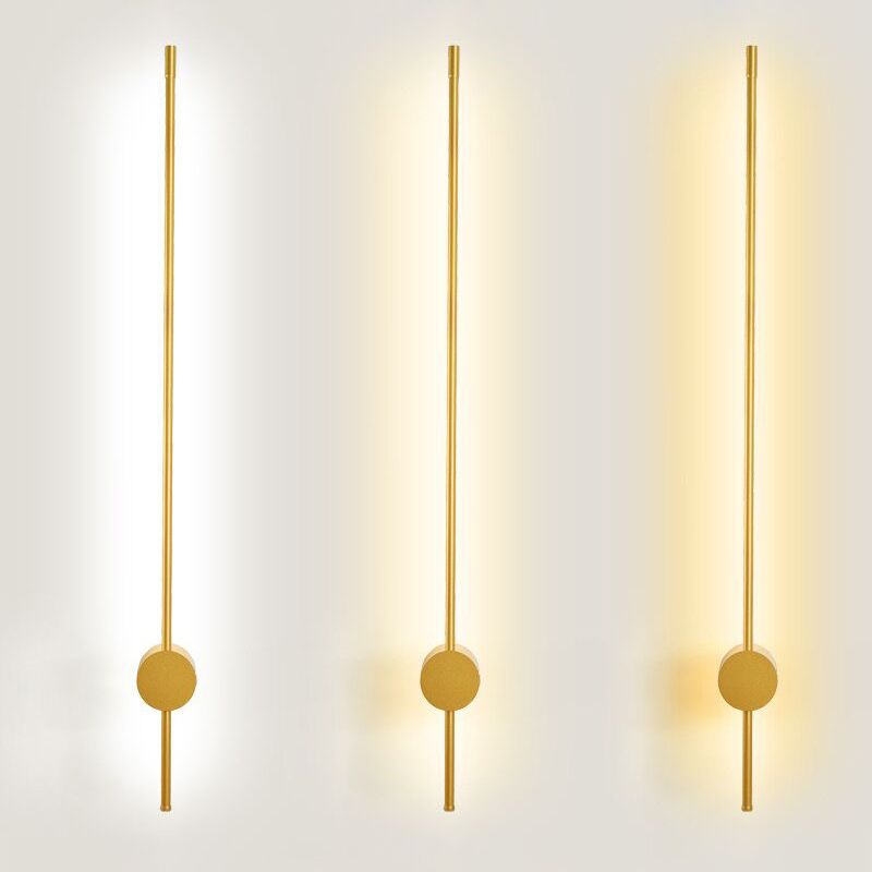 Lineaire wandkandelverlichting Moderne wandverlichting Wandmakerij metaal 1 lichte sconce lichten