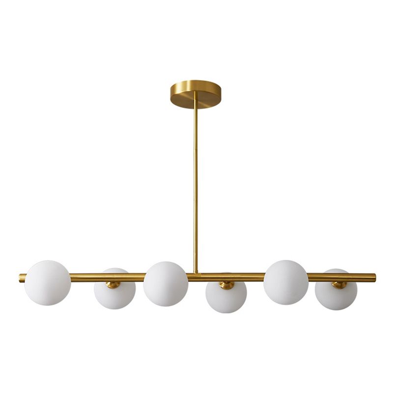 Sphere Island Pendant Lights Modern Glass Chandelier Lighting Fixtures for Restaurant