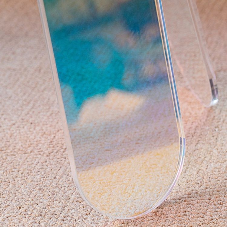 Modern Round/Elliptical Coffee Table Colored Plastic Cocktail Table