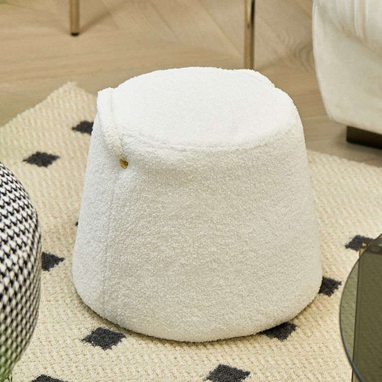 Fabric Standard Stool Modern Style Simple Household Round Footstool