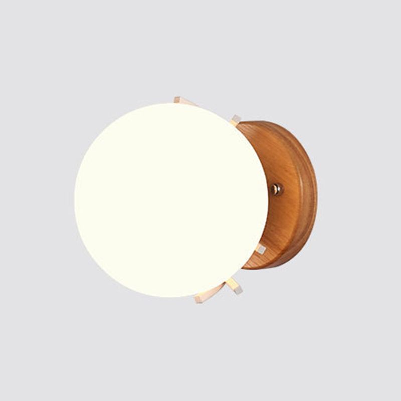 Modern Simple Glass Wall Mount Light Fixture Ball Shape Sconce Lights