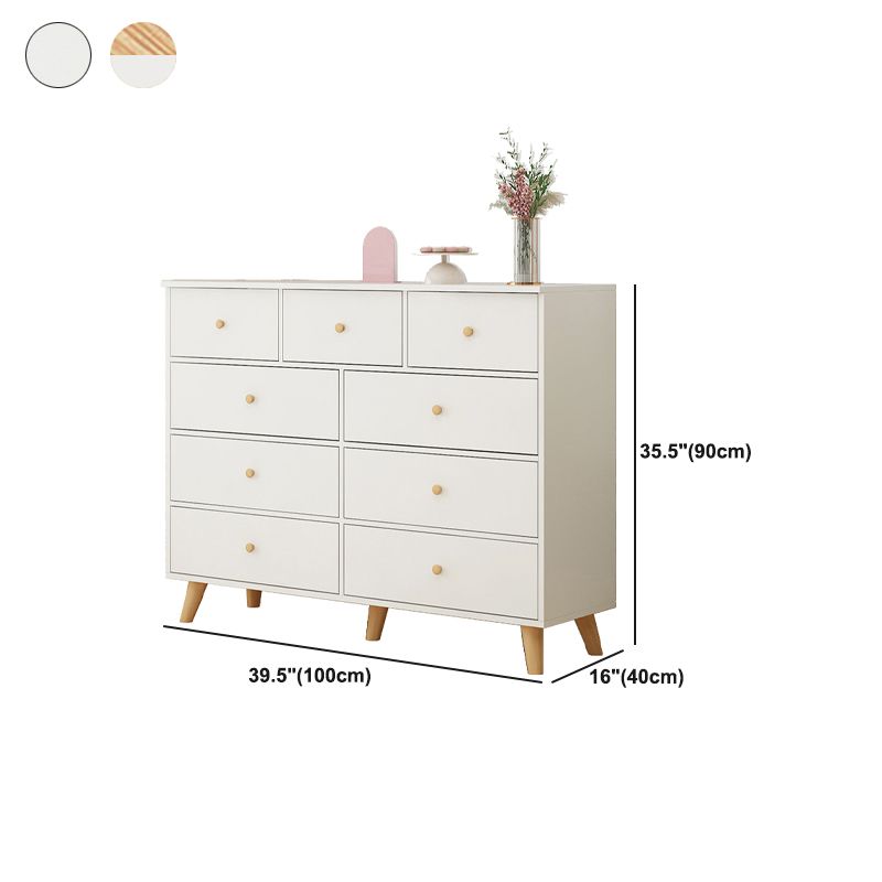 Rectangle Accent Chest with Drawers Wooden Straight Legs Chest