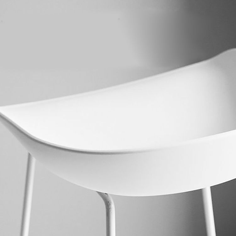 Plastic Bucket Seat Bar Stools Scandinavian Bristol Stool with Iron Base