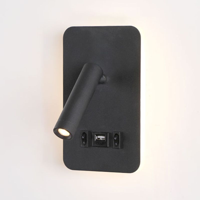 Eisenwandleuchten moderne zwei leichte Wandmontage -Leselampe für Bett