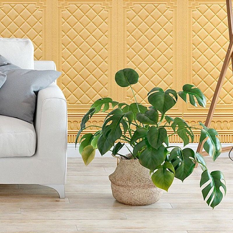 Contemporary Wall Plank 3D Print Bathroom Living Room Wall Panels Set of 10