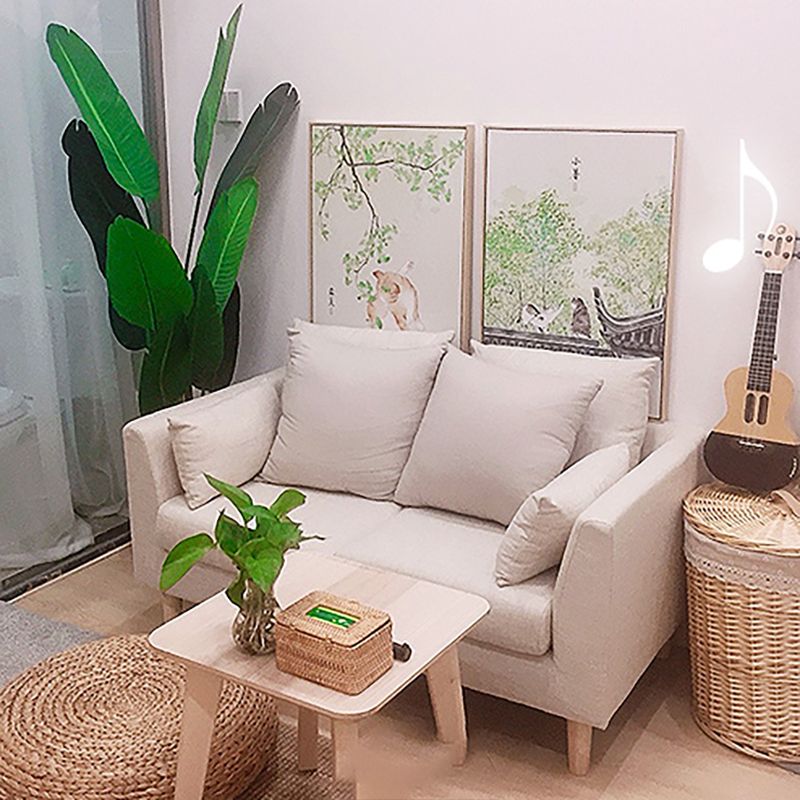 Modern Style Square Armrest Sponge Cushion Multicolor Choice Cloth Art Sofa