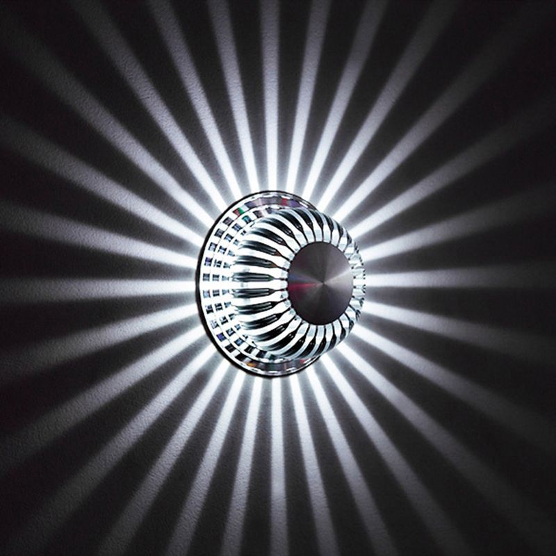 Modern Style Indoor RGB Wall Lamp Sunflower Shaped Aluminum Ambiance Decorative LED Sconce Light for Restaurants Bar