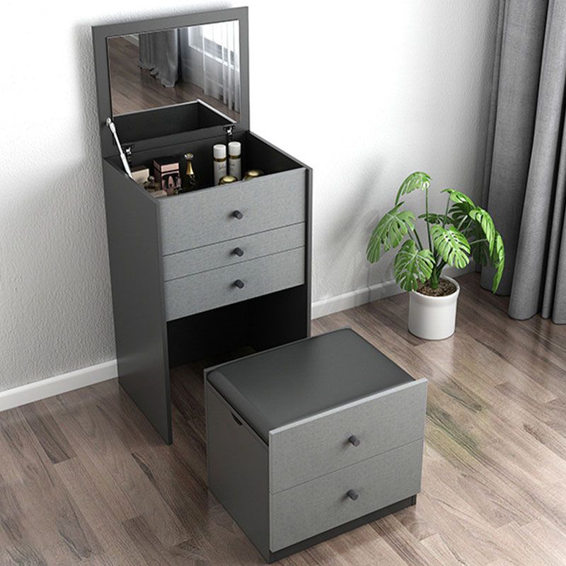 Make-up Vanity with 5 Storage Drawers 15.74" Wide  Wooden Dresser