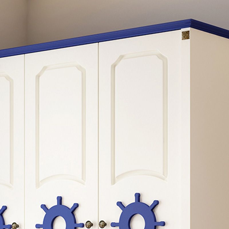 Rectangular Wardrobe Cabinet Nautical Style Home Wooden Wardrobe Closet