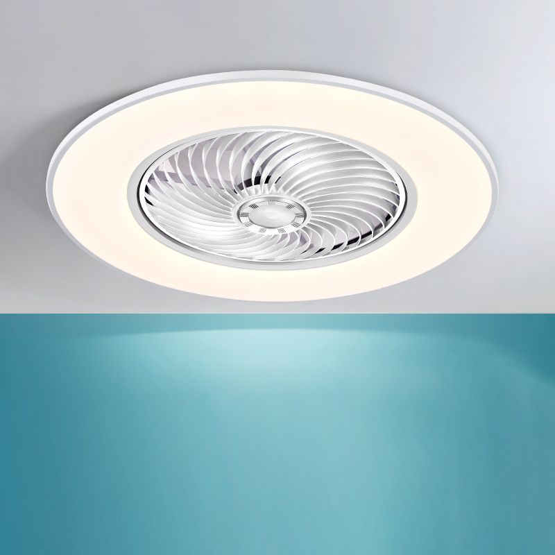 Metal Ceiling Fan Light Fixture Round Modern Ceiling Light Fixture